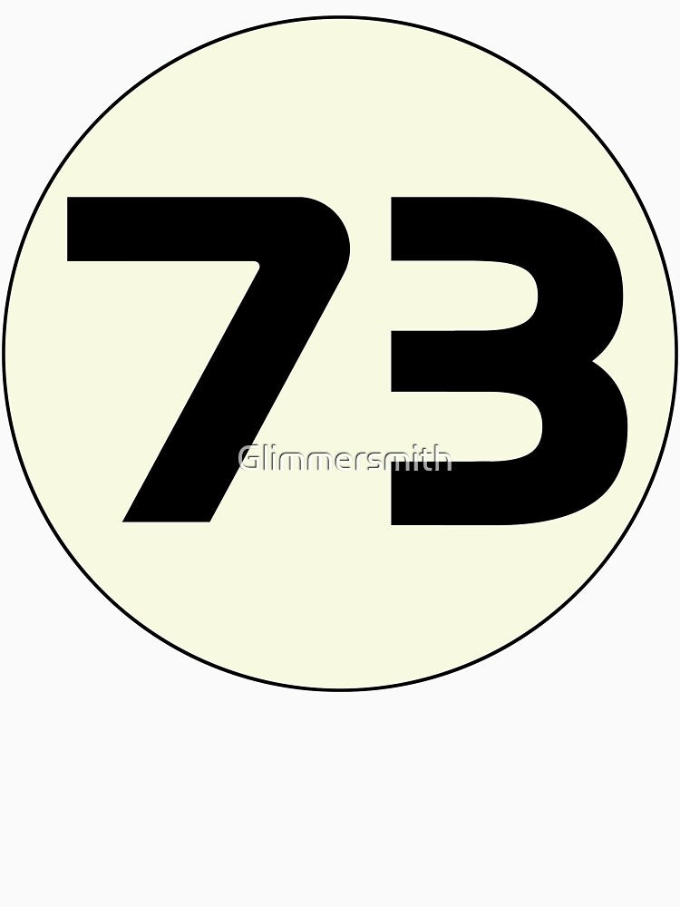 73 Sheldons Favorite Number science physics geek by Glimmersmith