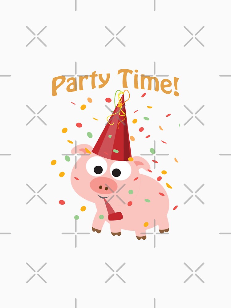 Party Time Confetti Party Pig by Hedgie Designs