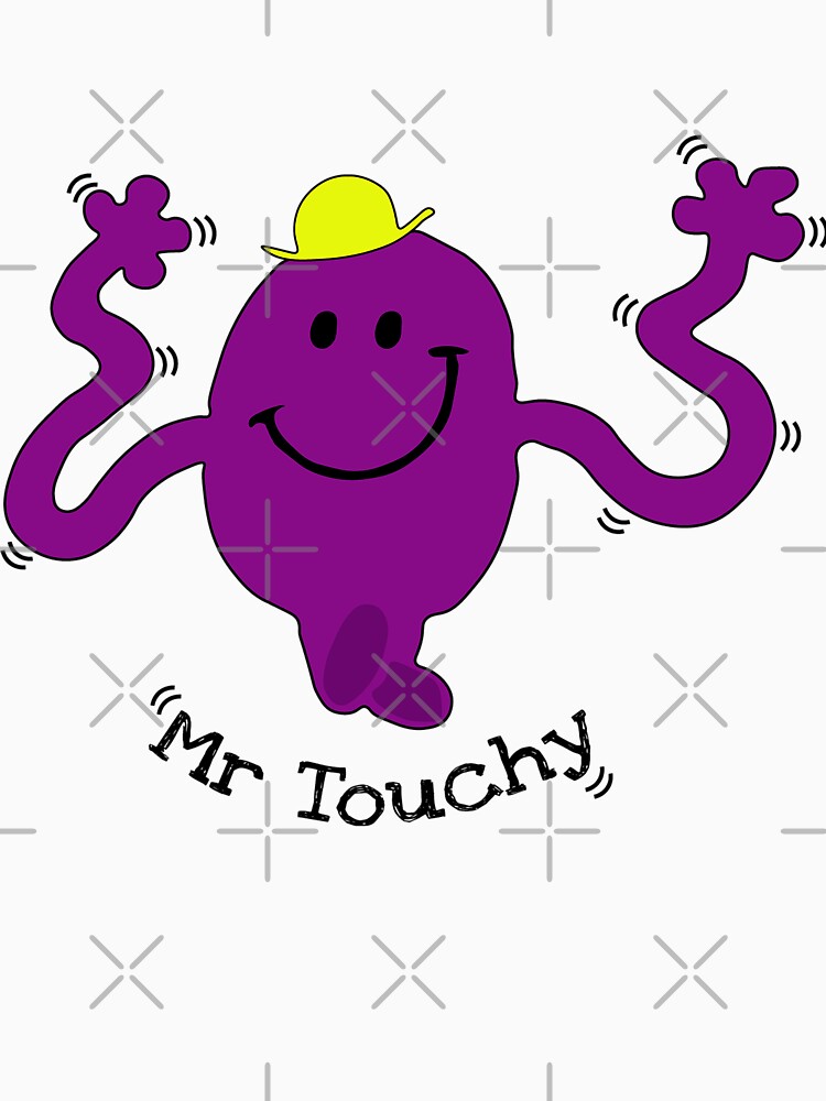 Funny Mr Touchy Shirt - Mr Touchy t shirt - Mr Touchy t-shirt - Funny Mr Men Parody - Fun Mr Men Touchy Guy Shirt by happygiftideas