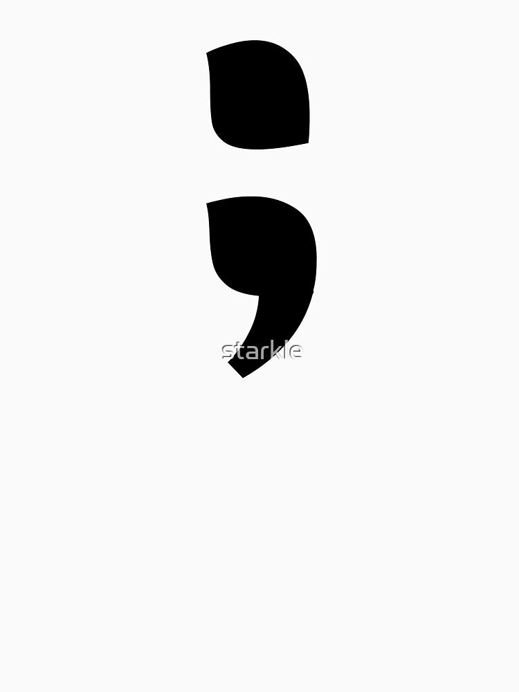 black semi-colon by starkle