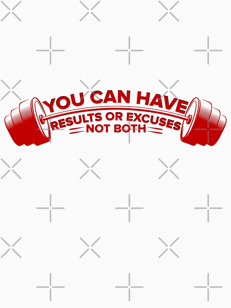 Results Or Excuses | No Compromise Fitness | Motivational Gym Design by GRITMOOD