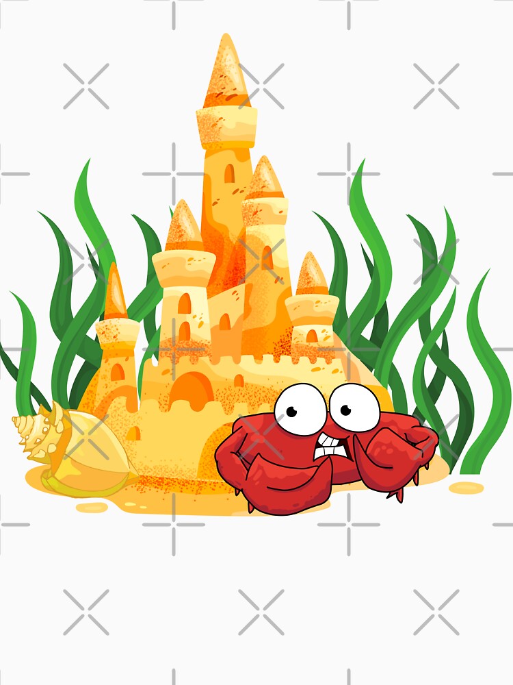Crab, Sandcastle, Seaweed and Seashell by RockBeeDesigns