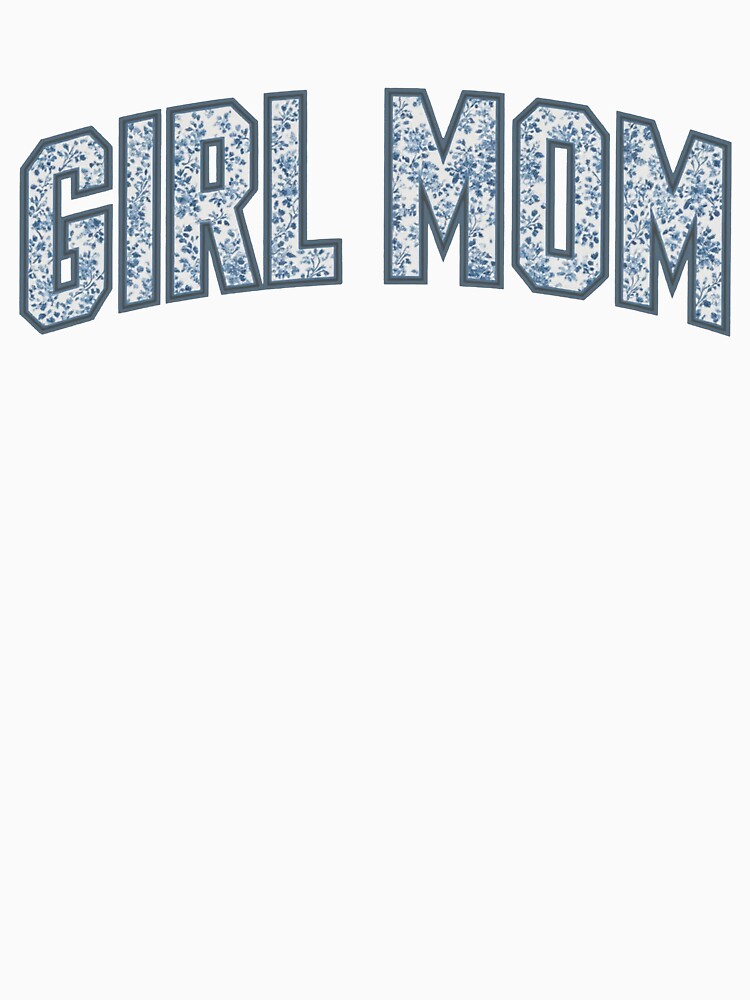 GIRL MOM Floral Lettering Design, toile floral girl mom, girl pregnancy announcement, girl mom, Mother's Day gift, cute mom by Kina-design