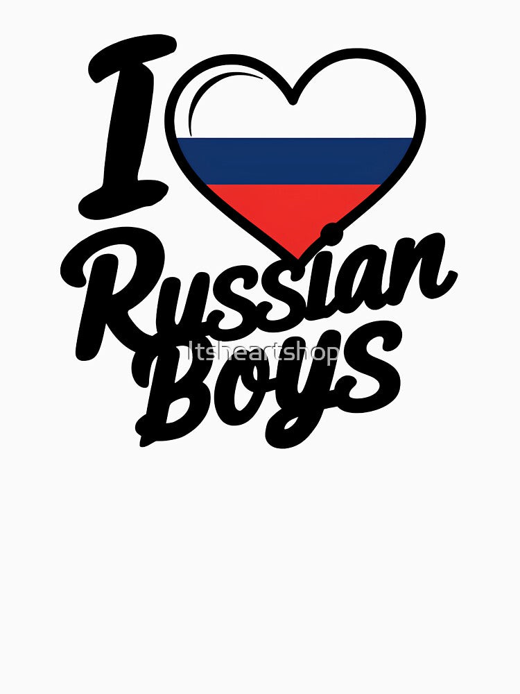 I Love Russian Boys by Itsheartshop