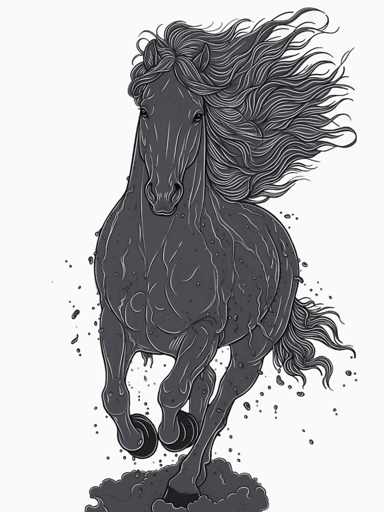Gray​ Horse​ by DigitalArtTK