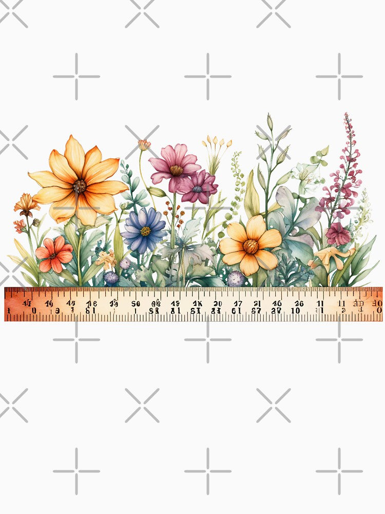 Floral back to school ruler by PawsandPages