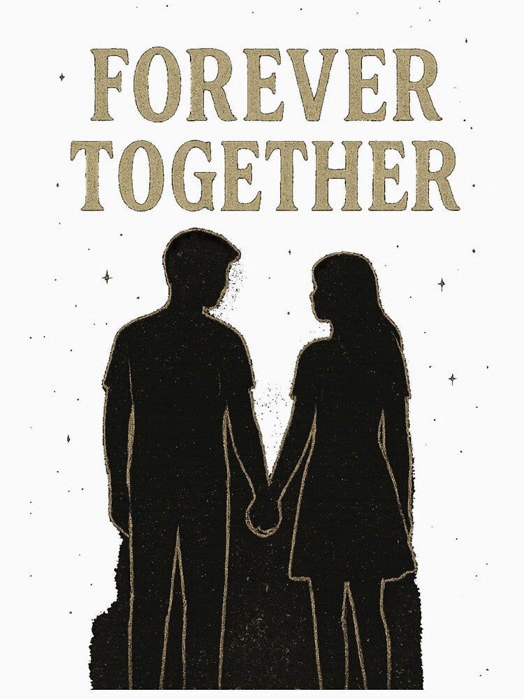Couple Under Stars T-Shirt | Vintage Love Tee | Grunge Scavenge Style Romantic Design by KDesignCrafts
