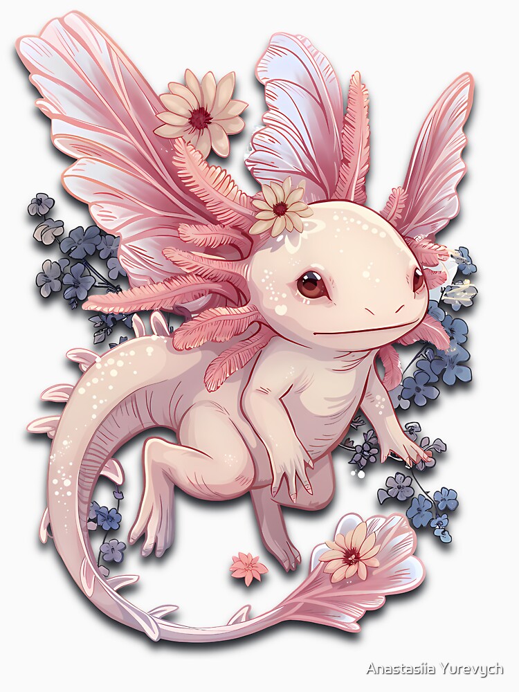 Axolotl Pink Fairy! by Anastasiia Yurevych
