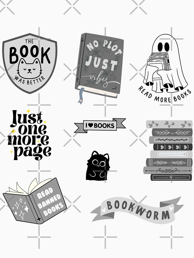 Black Bookish Pack by Neadoodles