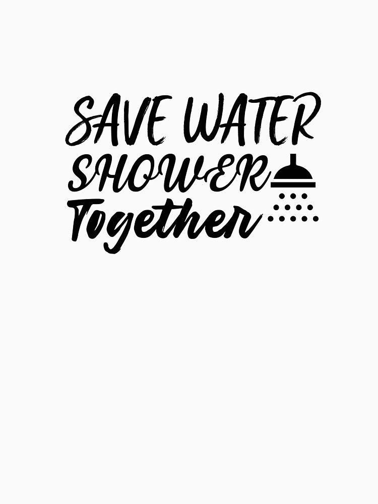 save water shower together by ShoppyYourThing