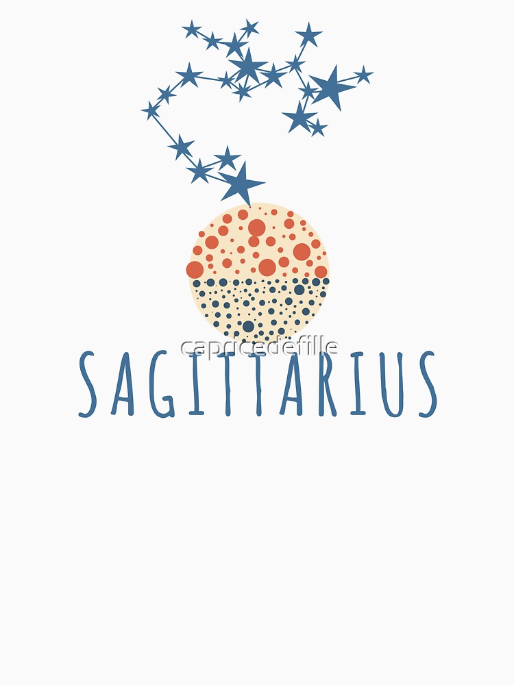 Minimalist Sagittarius Zodiac Constellation Art by capricedefille