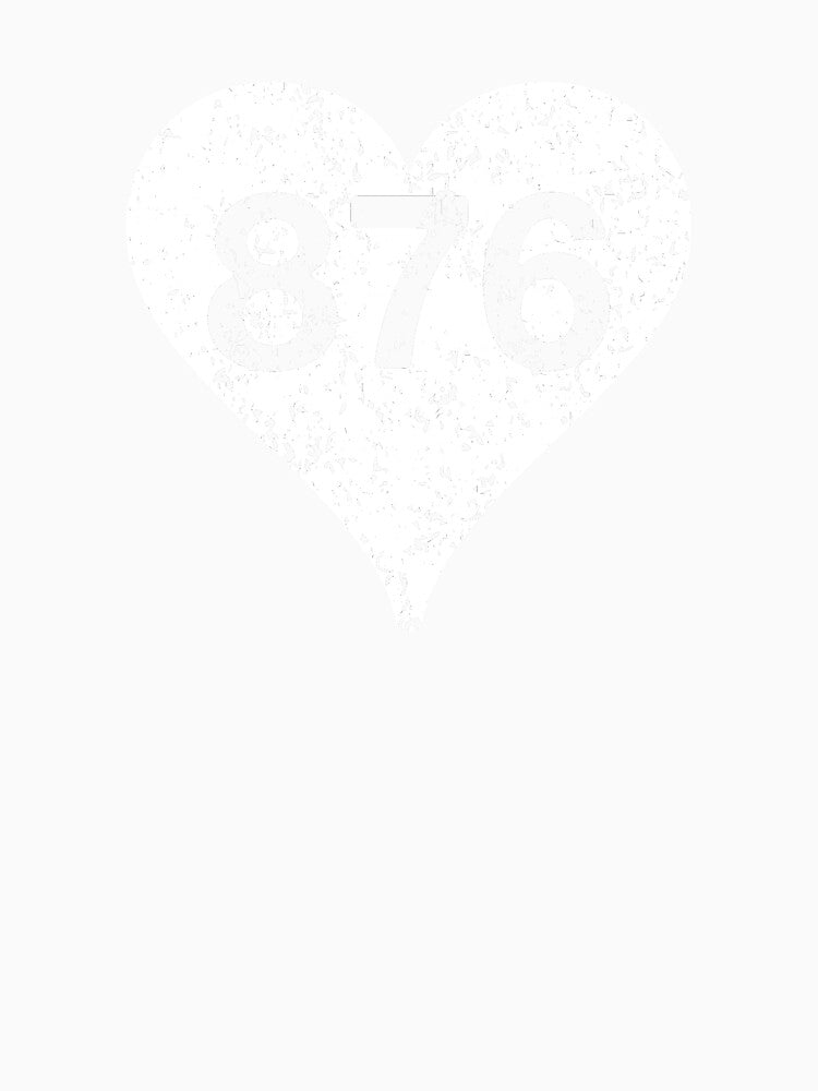 Jamaica Country Area Code 876 Heart by Vanover Designs