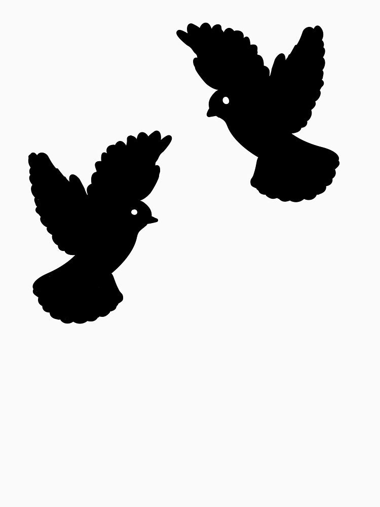 Two Birds Zodiac Design – Modern Dual Silhouette Artwork by Theo86