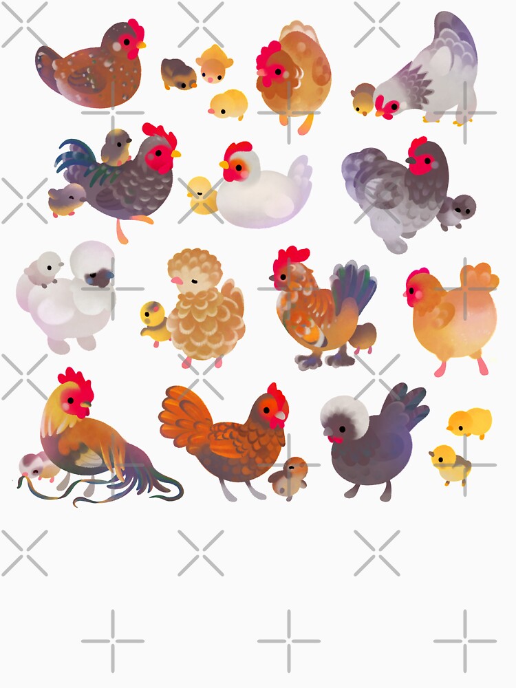 Chicken and Chick - pastel by pikaole