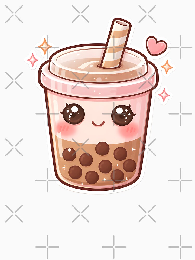 Cute Kawaii Bubble Tea Character – Boba Lover Sticker by DesignEG