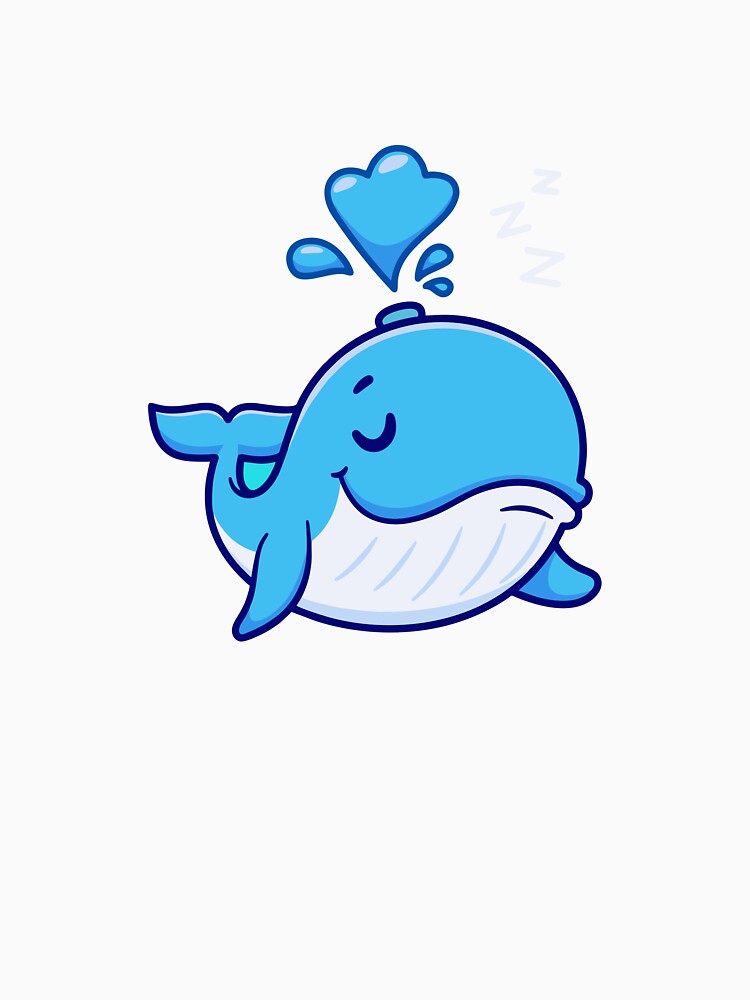 Cute Sleeping Whale with Water Spout by Andreaster