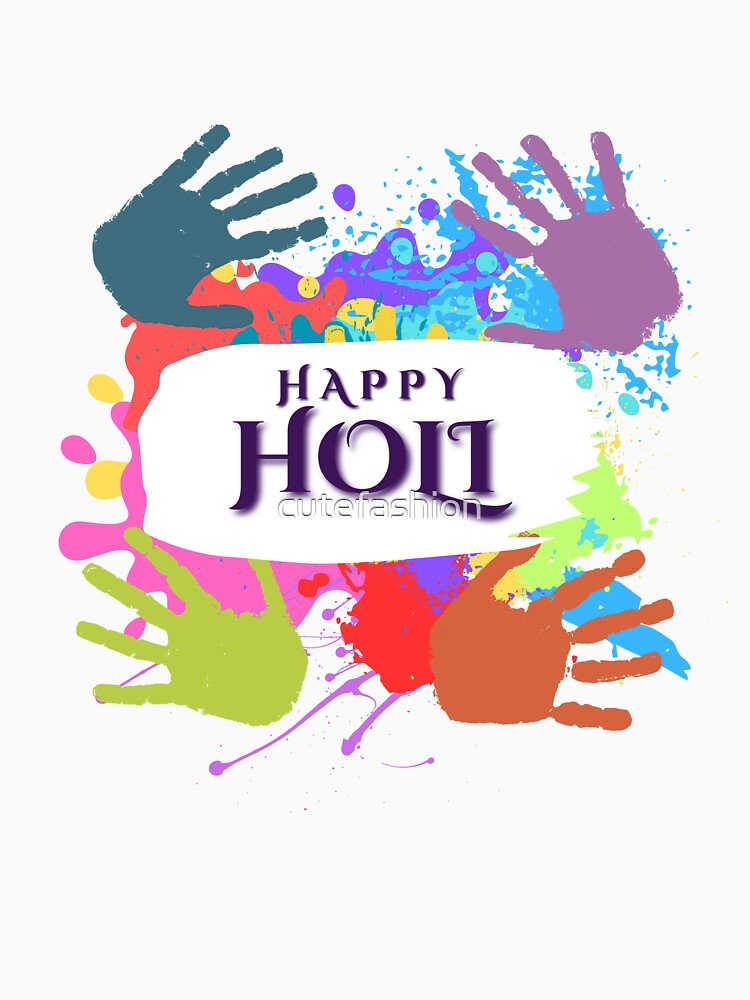 Happy Holi T Shirt For Women Men Kids Color India Hindu Gift by cutefashion