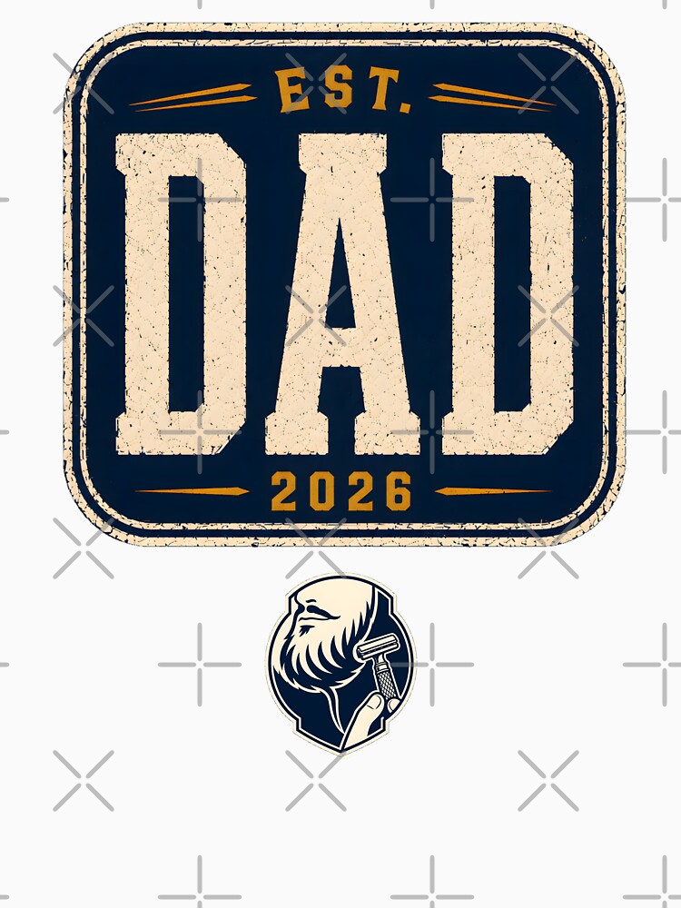 Dad Est 2026 – Vintage Distressed Badge Fathers Day Gift New Dad by Gabmod14