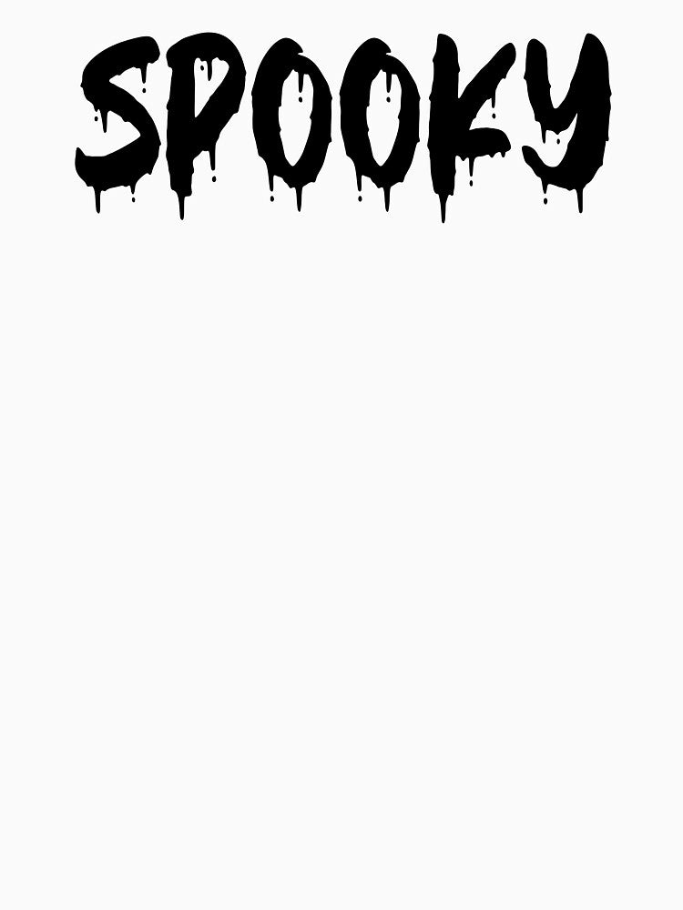 BLACK ON WHITE SPOOKY BLOOD DRIP by RomeArtCo