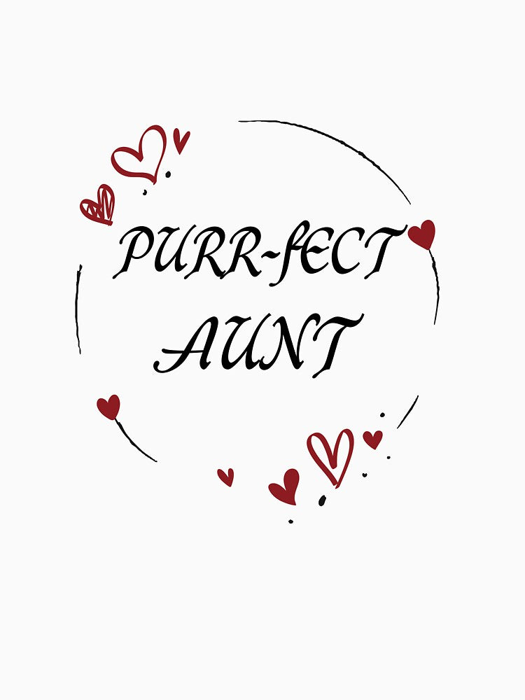 Purr-fect Aunt, Funny personalized gift for aunt by designstoriesMK