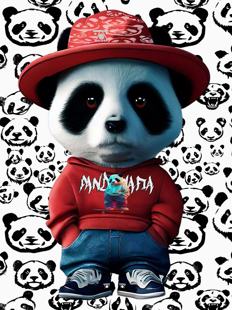 skater panda mafia style by SKAPER