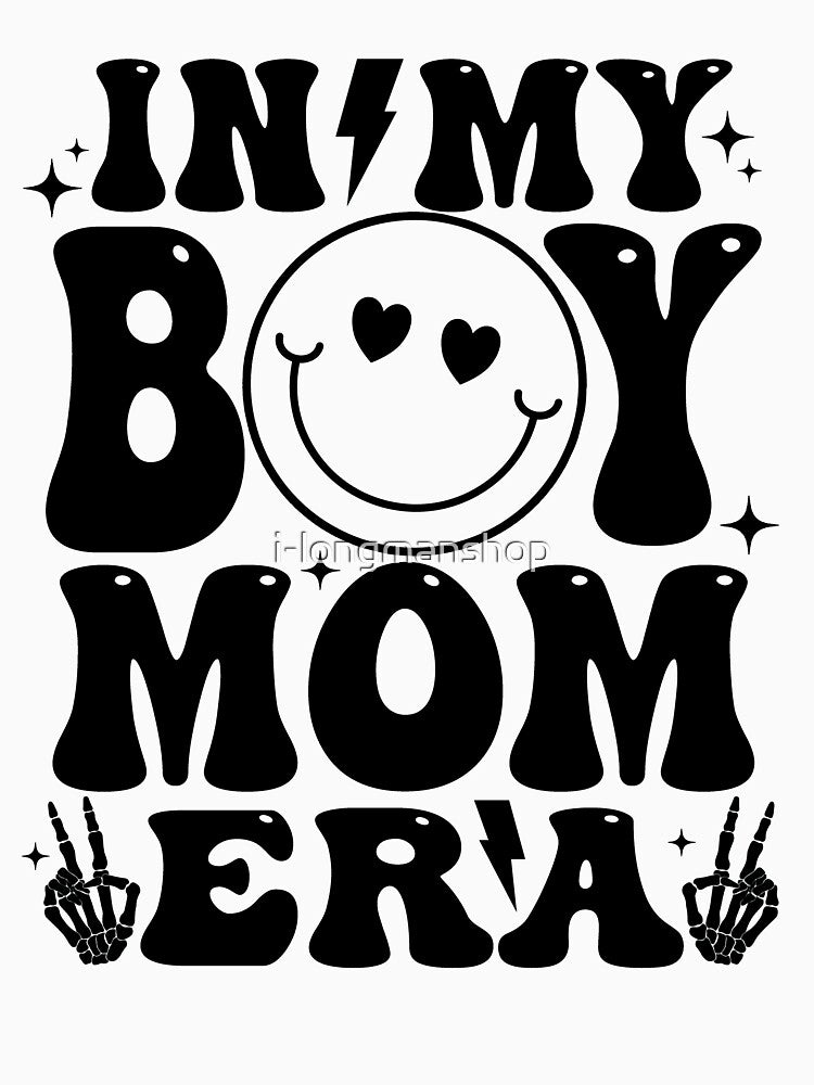 In My Boy Mom Era Retro Expecting Mom Gender Reveal Gift by i-longmanshop