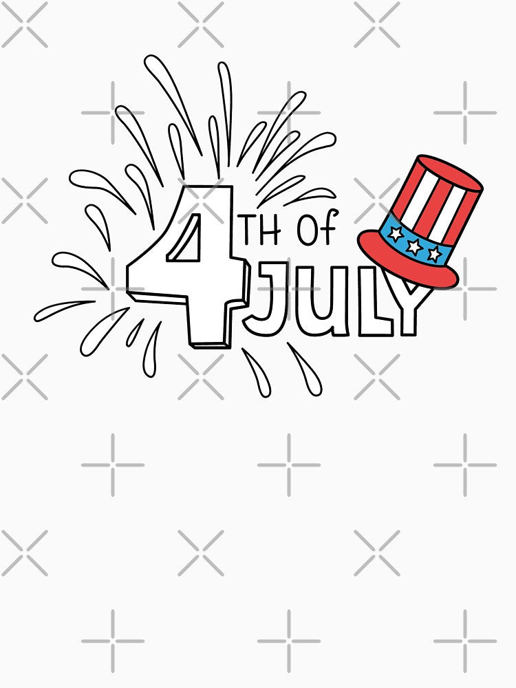 4th of July USA Hat Patriotic T-Shirt by Pliskin-Design