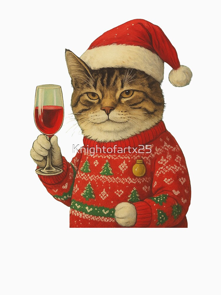 Christmas cat by Knightofartx25