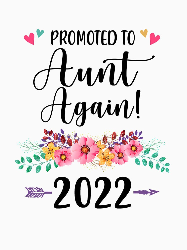 Promoted To Aunt Again 2022 Pregnancy Announcement by TimothyCoxShop