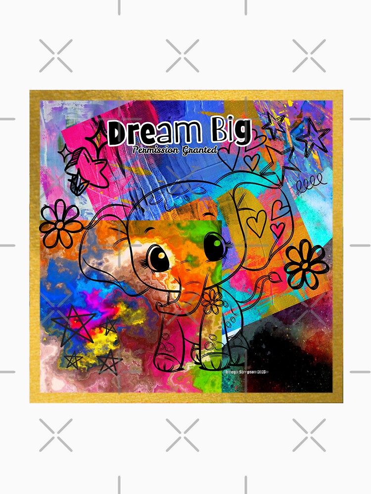 Dream Big Colorful Elephant by artbyomega