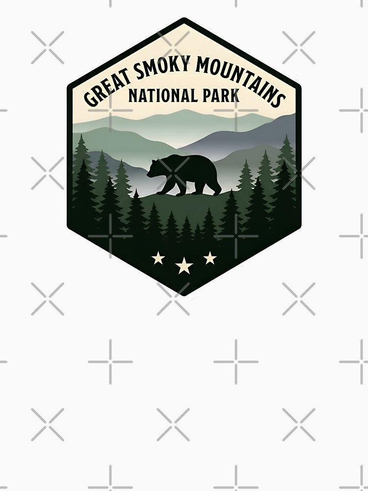 Great Smoky Mountains National Park Bear Badge by Imaginationbeyond