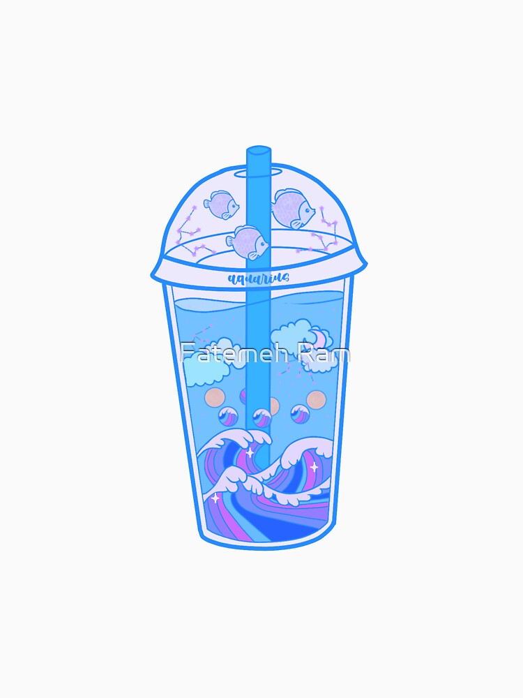Aquarius Boba tea by Fatemeh Ram