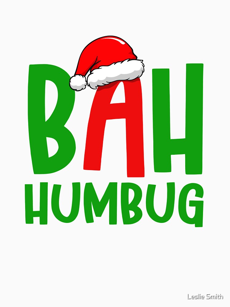 Christmas Bah Humbug Santa Hat Christmas Party Outfit by Leslie Smith