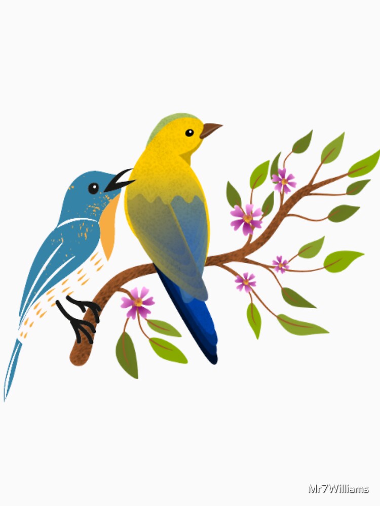 Birds on a Branch by Mr7Williams