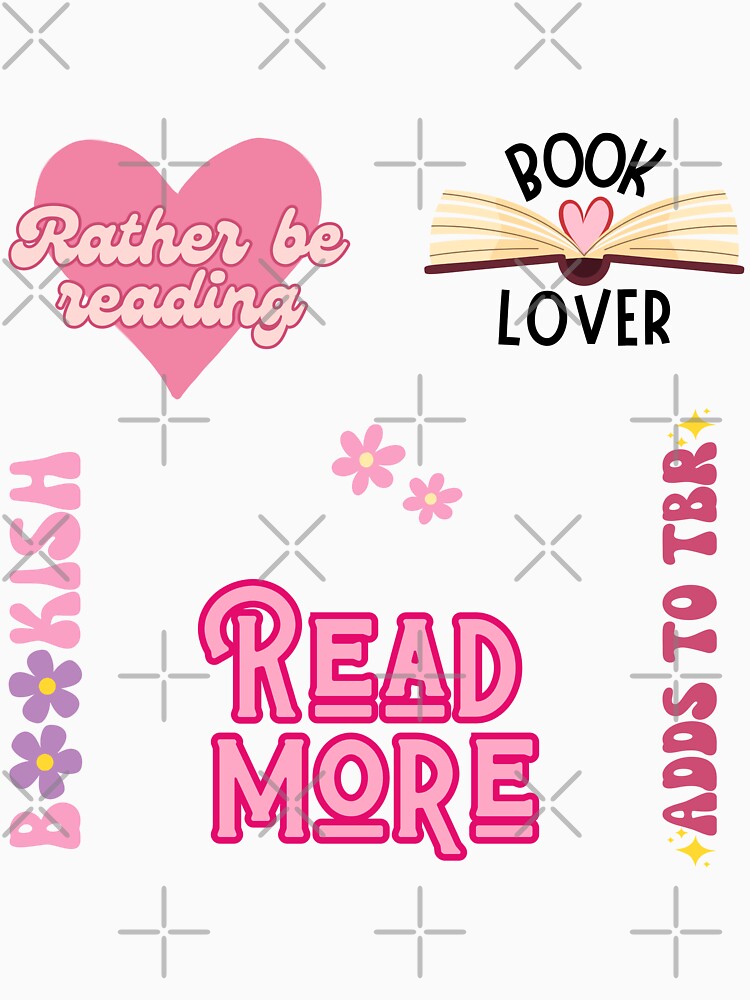 Pink Bookish Set by Neadoodles