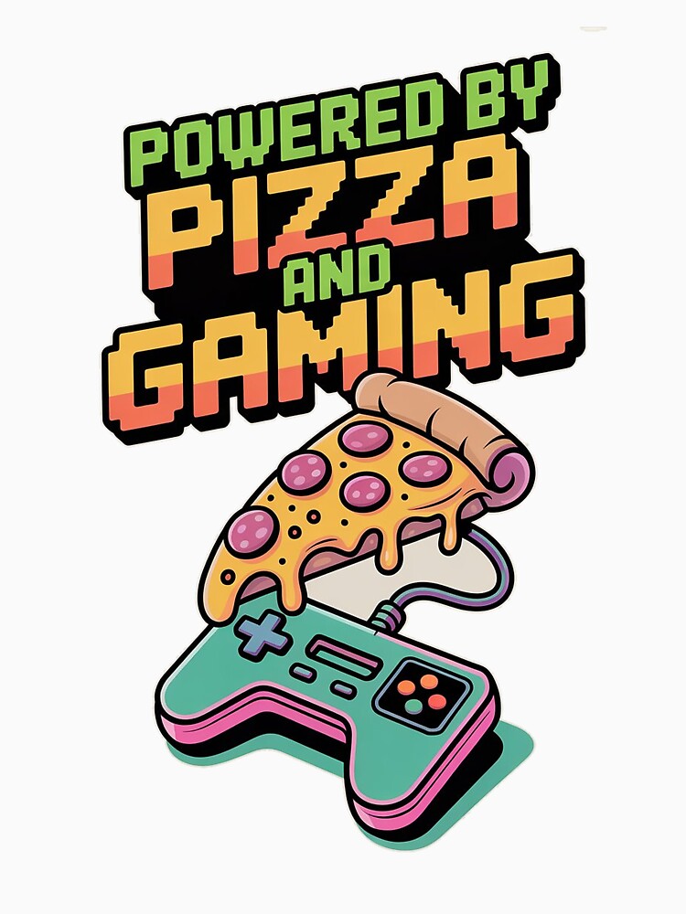 Funny Gamer Pizza Lover Controller by BeYourself2026