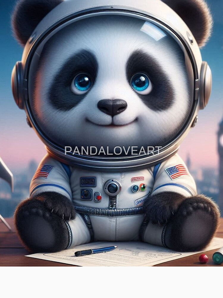 Astronaut Panda 1 by PANDALOVEART
