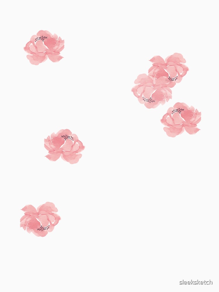 Hello Spring floral peony design by Sleek Sketch Studio