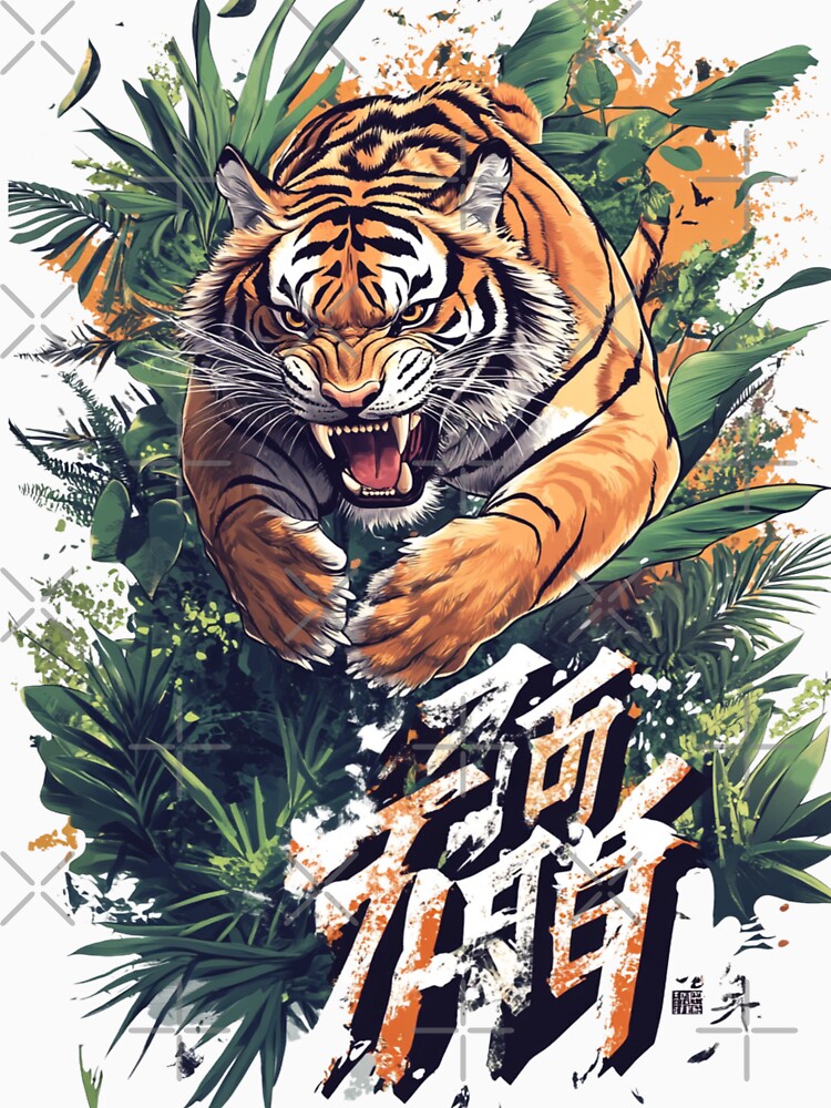 Fierce Tiger 虎の怒り by PrintsByFrank