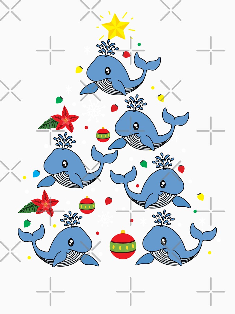 Whale Christmas Ornament Tree by rafaeltto