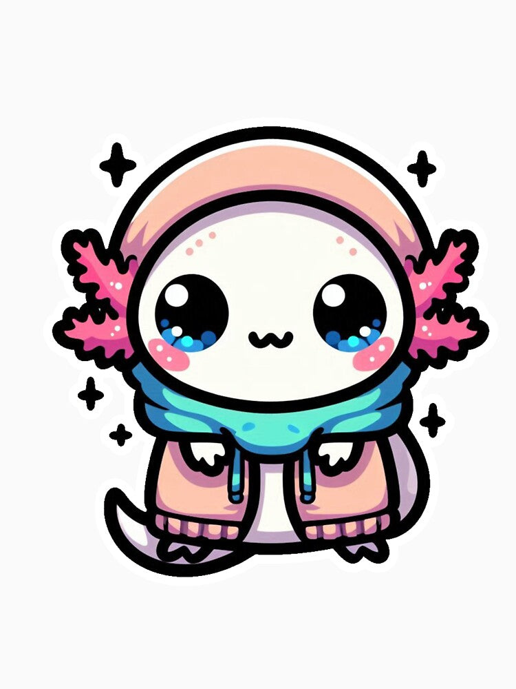 Cozy Axolotl – Hoodie On, World Off by FalistY