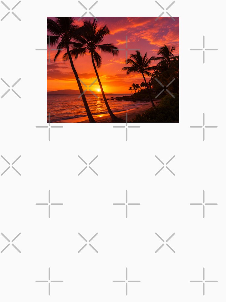 Tropical Sunset Palm Trees by parisiantoast