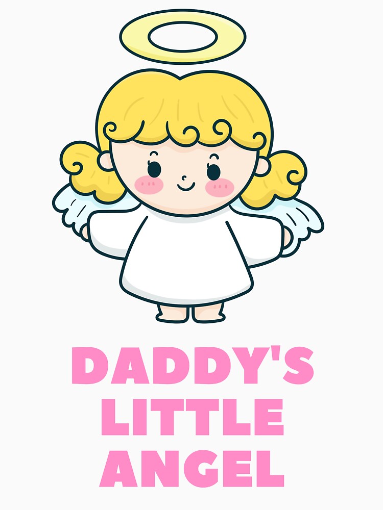 Daddy's Little Angel Pink by BoomBoomBaby