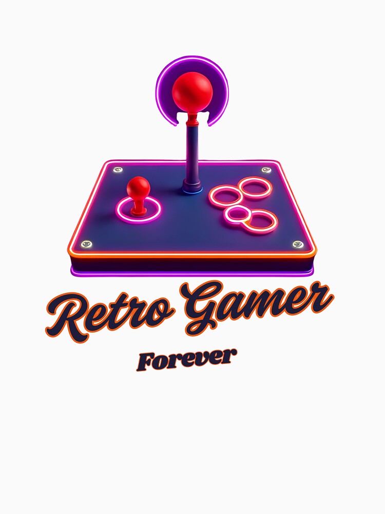 Retro Gamer Forever Futuristic Video Game Controller Design by TheDreamAtelier
