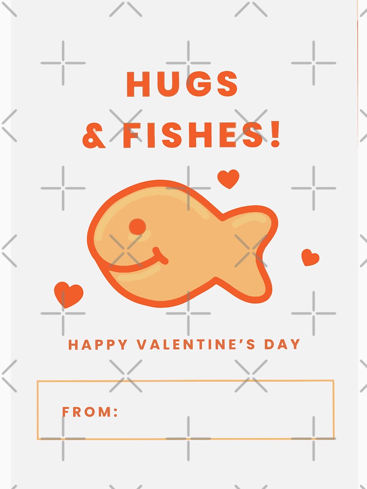 Gold Fish - Hugs & Fishes Valentine's Days by janniebeahan