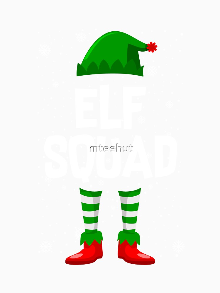 Funny Xmas ELF Squad Christmas Pajama For Boys Girls Adults by mteehut