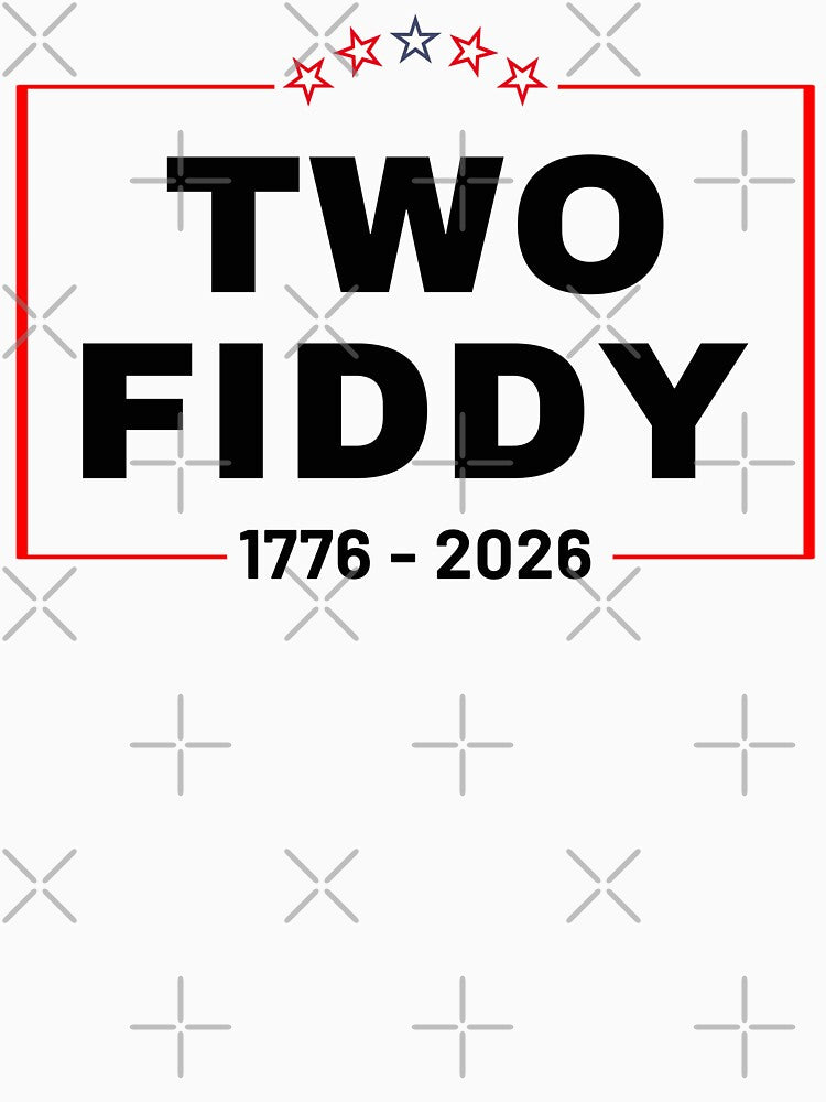 Two Fiddy Vintage Patriotic USA 250th Anniversary Shirt for Fourth of July Gifts by Teetreasure2