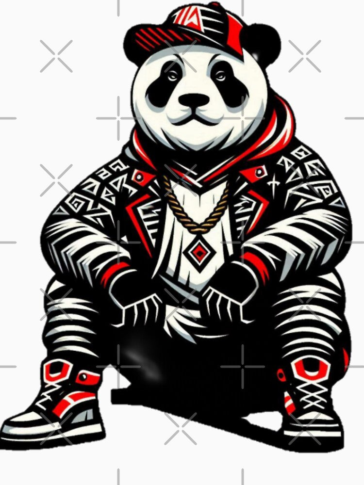 Cartoon Stylish Urban Panda Vibes by Yas_oma