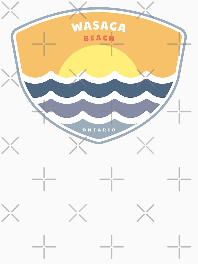 Wasaga Beach Ontario Canada ON Retro Water Sunrise and Sunset by palmettodigital