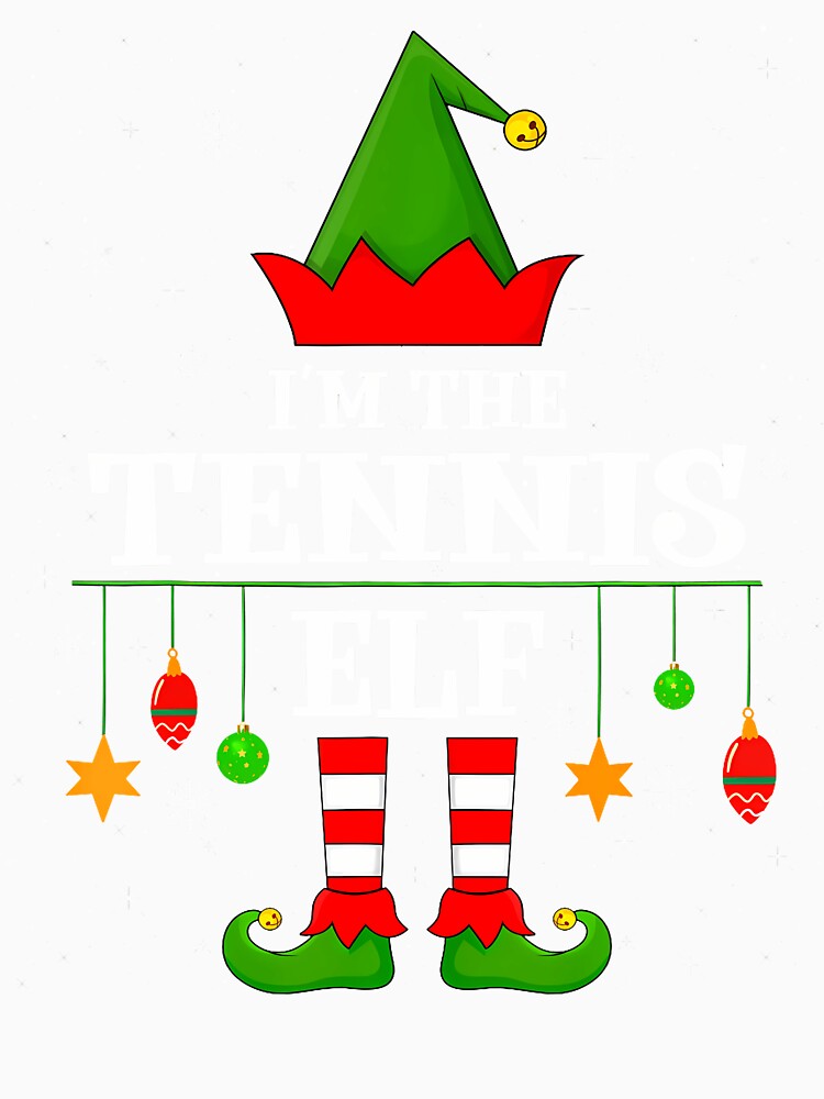 Elf Squad Matching Family I'M The Tennis Elf Christmas by LeanneSandra